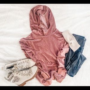 Velour sweatshirt
